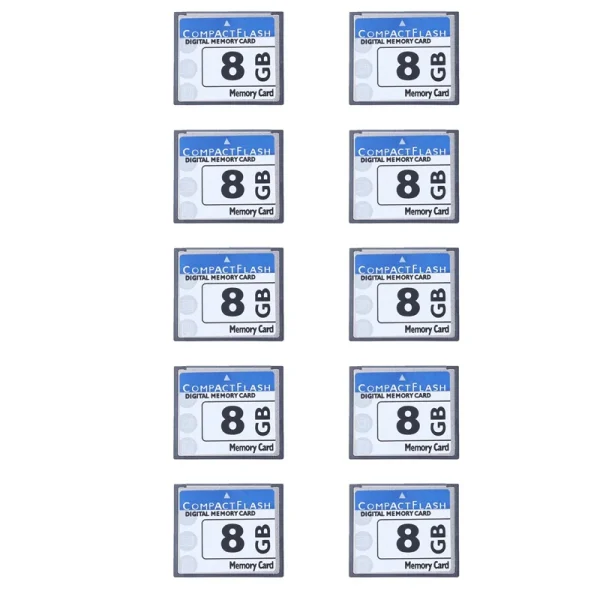 GO-10X Professional 8GB Compact Flash Memory Card(White&Blue) 1