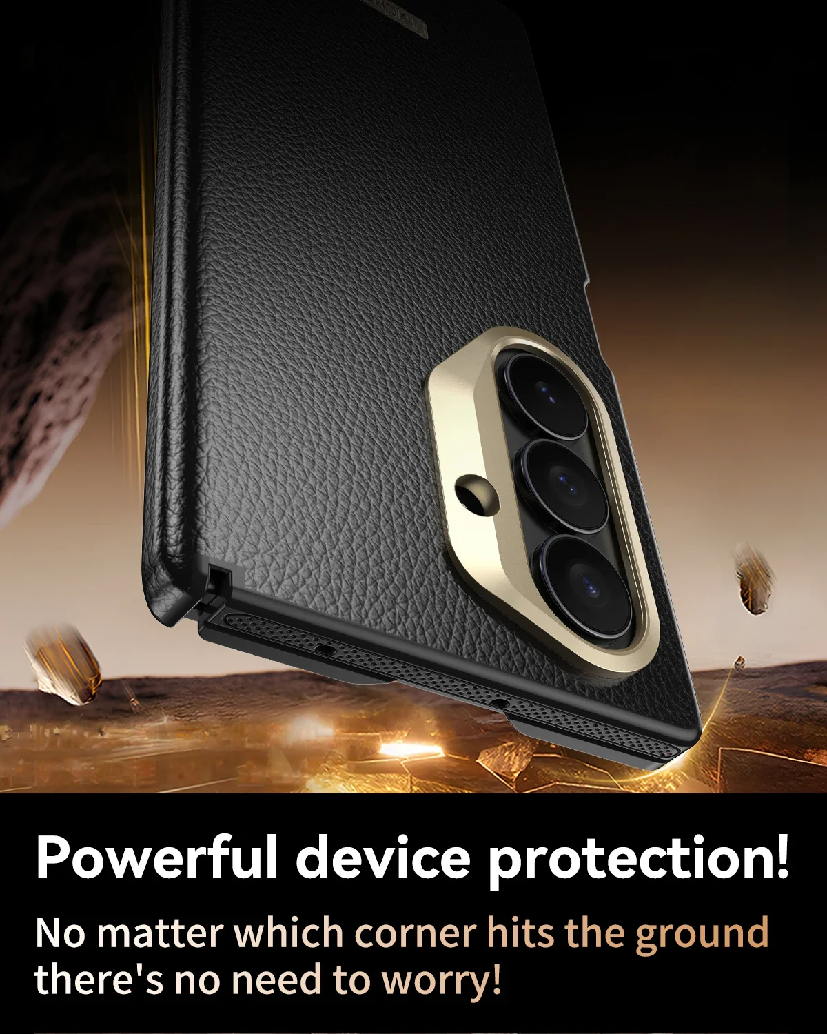 2026 High Quality for Samsung Galaxy Z Fold 7 Hard Wireless Charging Drop Protection Anti Folding Anti-fall Full Case Phone Case 5