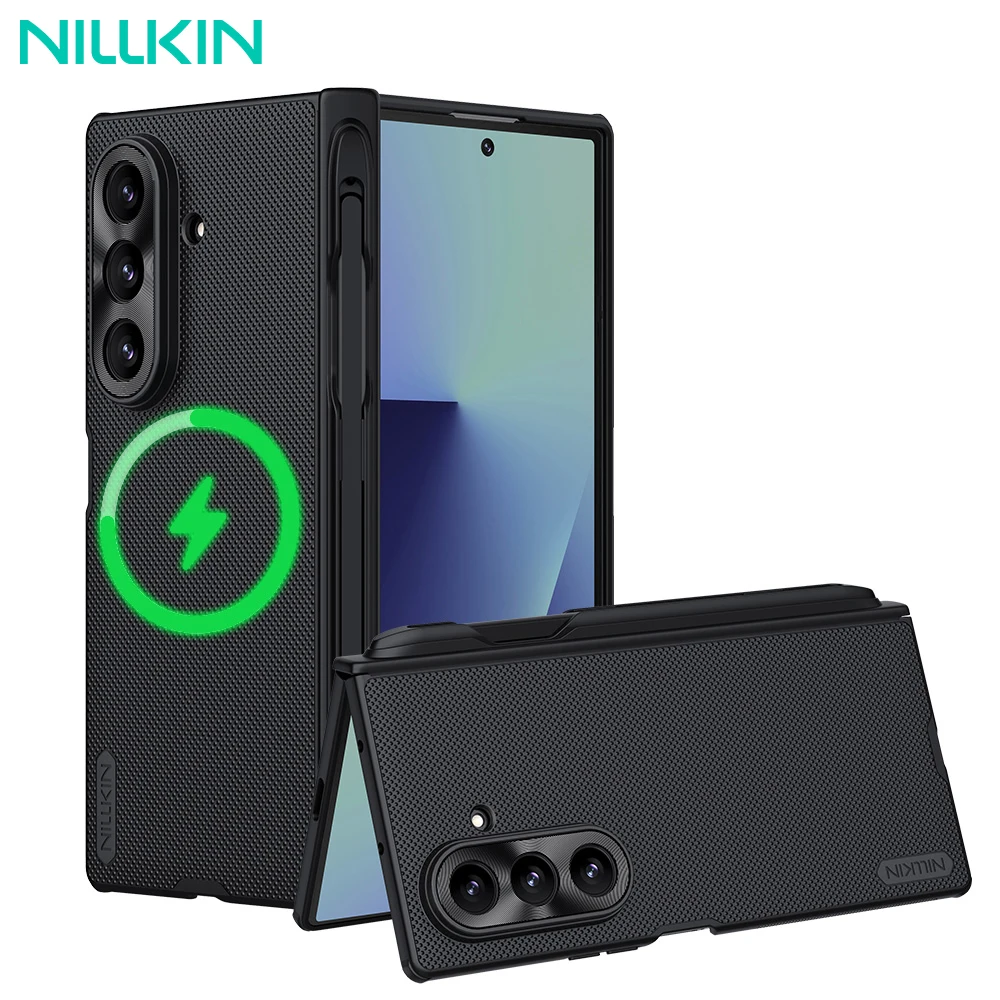 NILLKIN Magsafe Case For Samsung Galaxy Z Fold 7 5G Magnetic With S Pen Stylus Back Cover Anti Shockproof for Samsung Z Fold 7 1