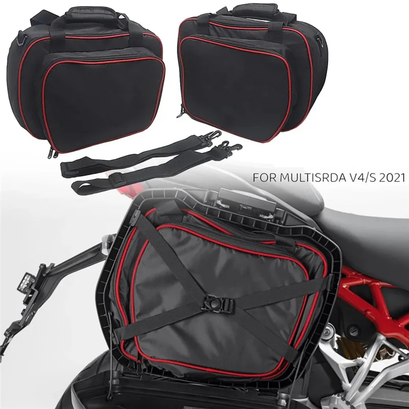 AEA7-Motorcycle Accessories Inner Bags Side Panniers Cases Bags For Ducati Multistrada V4 S 2021 MULTISTRADA V4 3