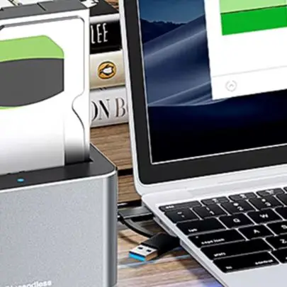 Hard Drive Dock SAS/SATA Hard Drive Enclosure 5Gbps USB External Disk Box Enclosure Case for 2.5 & 3.5 Inch SATA/SAS HDD SSD 6