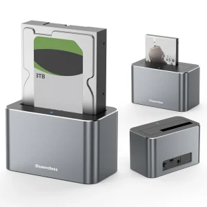 Hard Drive Dock 2.5 3.5 Inch SATA HDD SSD Reader 5Gbps USB External Disk Box Enclosure Case for 2.5 & 3.5 Inch SATA/SAS HDD SSD 1